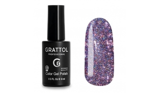 Grattol Color Gel Polish Bright - Crystal 03, светоотражающий гель-лак, 9 ml
